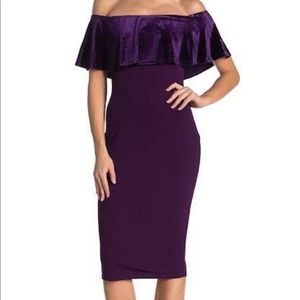 The Vanity Room purple cocktail dress